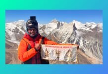 Mountaineer Wallambok Lyngdoh scales 6512m peak in Uttarakhand