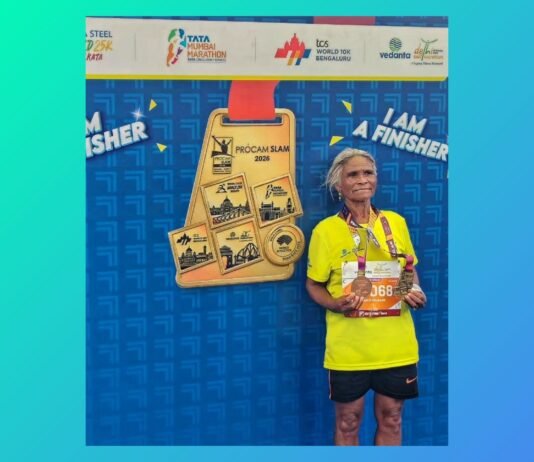 Kmoin Wahlang tops 70+ age category of Delhi Half Marathon 2026