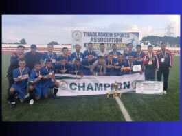 Shillong Police win Thadlaskein Sports Association’s 2nd Division 2026 title