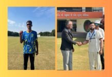 Abhishek claims 5 as Meghalaya draw with Mizoram but with important 1st innings lead