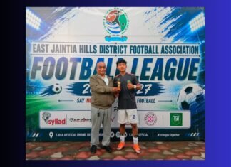 EJHDFA 1st Div 2026: Rymbai Synrangshahkhain knock Khliehriat East out